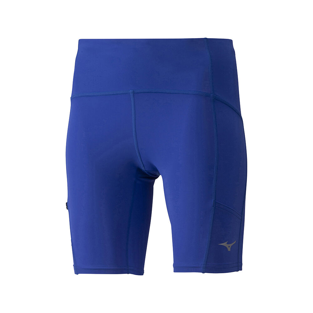 Leggings Mizuno Running Core Mid - Mulher - Azuis - SCXZK1857